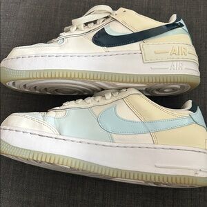 Nike Air Force 1 White and Black Sneakers